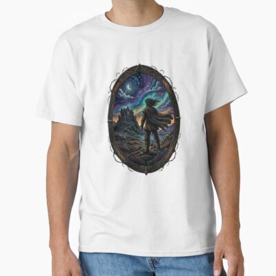 Alternative view of Heathcliff Starry Night Wuthering Heights T-shirt