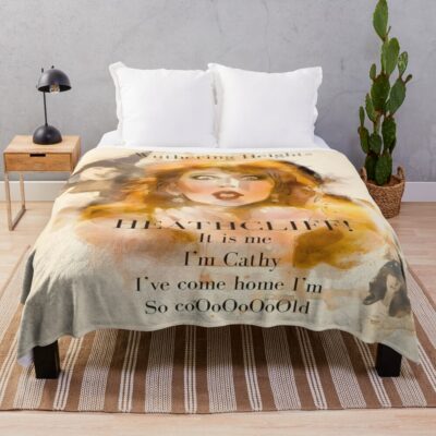 Wuthering Heights Moody Aesthetic Throw Blanket